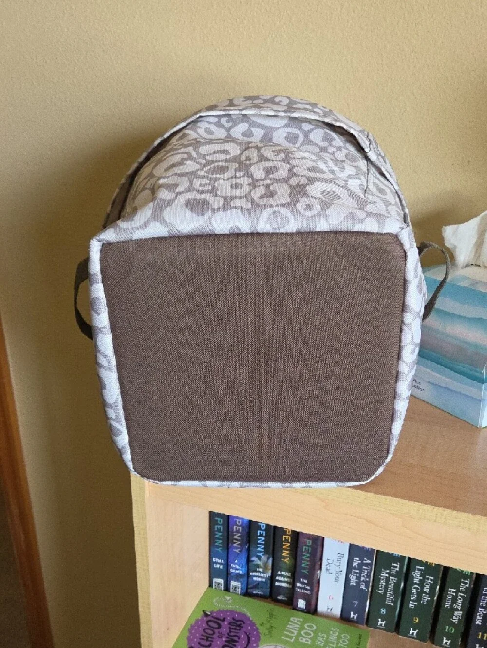 thirty-one Gray and White Leopard Print Fabric Storage Bin